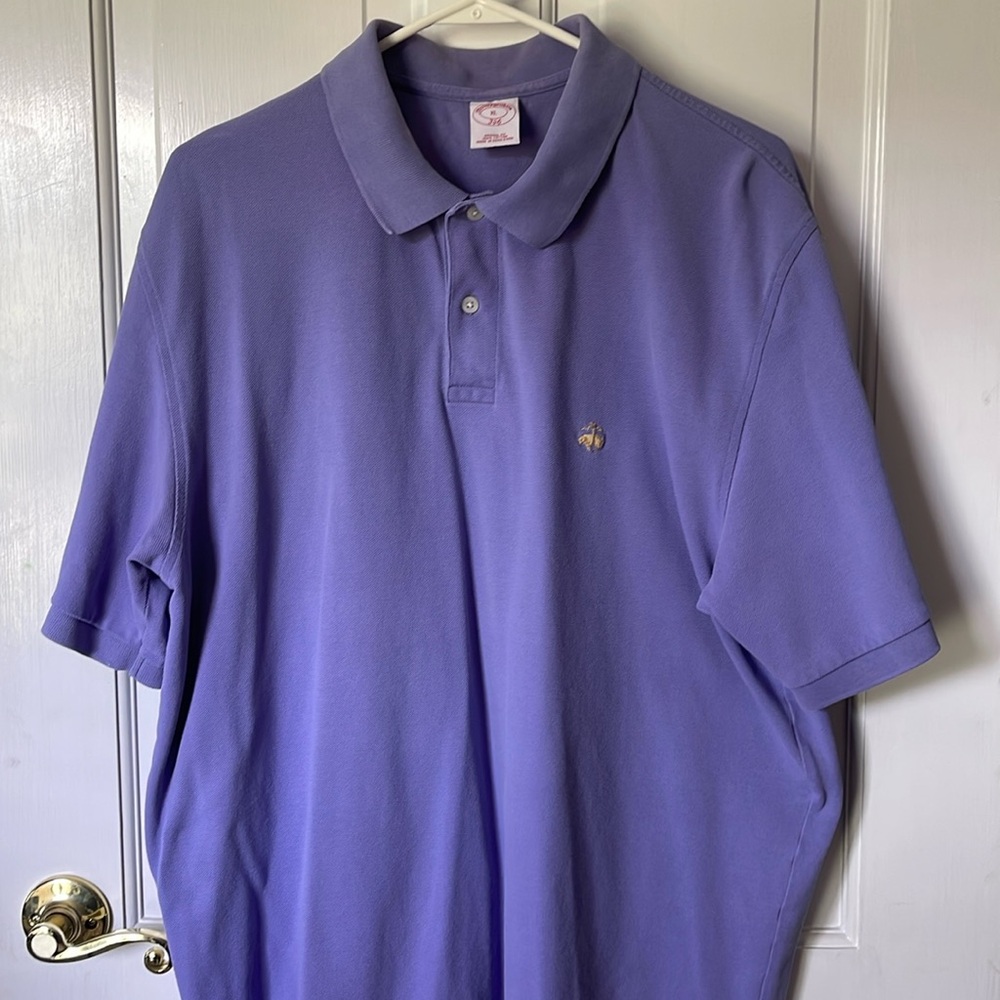 Brooks Brothers Original Fit Size XL Short Sleeve Men’s Polo Purple